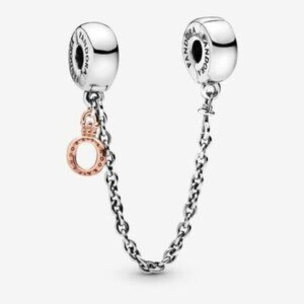 Pandora Dangling Crown O Safety Chain Charm